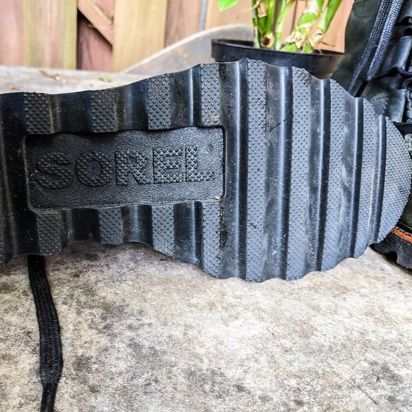 Sorel Mad Boot Lace Vintage inspired dark grey leather boots mens 9 (runs large) - Picture 5 of 11